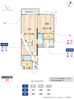 ボヌールメゾン 201 【東京都金町駅】 の間取り図