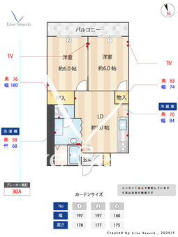 サニーハイツ 201 【都電荒川線 / 小台駅 徒歩6分】 の間取り図