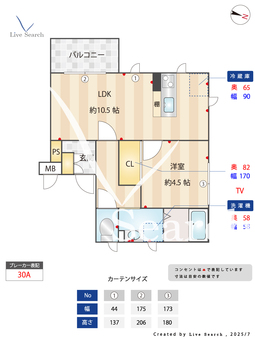 ソレイユ柏木 301 【東京都東中野駅】 の間取り図