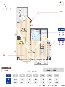 グロリオール荻窪 501 【東京都荻窪駅】 の間取り図
