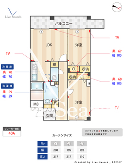 ゼファール湘南六会 301 【神奈川県六会日大前駅】 の間取り図