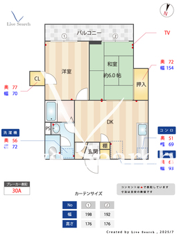 DSレジデンス六本松 302 【福岡県六本松駅】 の間取り図