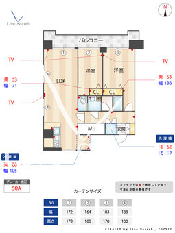 803630R 上野永谷タウンプラザ 512 【東京都新御徒町駅】 の間取り図