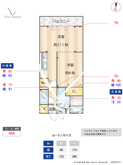 フェアリーシャトー 302 【埼玉県八潮駅】 の間取り図