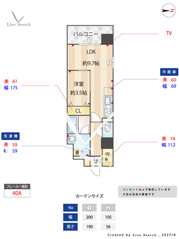サムティ上町台龍造寺 402 【大阪府谷町六丁目駅】 の間取り図