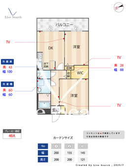 ボナール西山台 208 【金剛駅】 の間取り図
