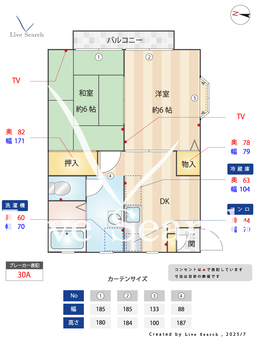 レールシティカネコ A2 【埼玉県金子駅】 の間取り図
