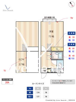 メインシティガーデン 新井弐番館 202 【京王線 高幡不動駅】 の間取り図