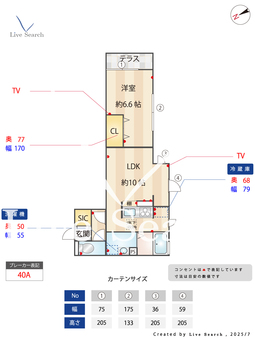 クレシア 103 【東京都お花茶屋駅】 の間取り図