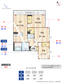 トラストメゾンしらぎく 302 【千葉県幕張】 の間取り図