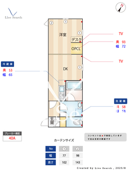 デュオメゾン笹塚east 101 【東京都笹塚駅】 の間取り図