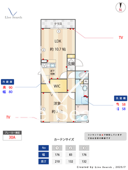 サニーコーポラス 101 【東京都西新井駅】 の間取り図