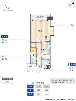 サムティ筥崎宮前 404 【東区箱崎駅】 の間取り図