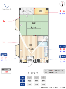 エトアールぴあ・Ⅱ 301 【東京都多摩モノレール「砂川7番」徒歩２分】 の間取り図