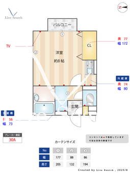 フジ 203 【東京都江戸川駅】 の間取り図