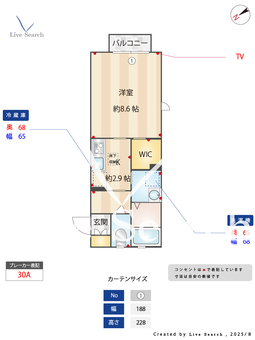 ヴィルフォーレⅡ 106 【千葉県大森台駅】 の間取り図