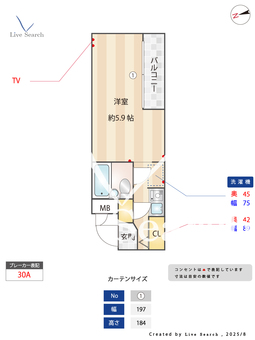 ジョイフル等々力 401 【東京都等々力駅】 の間取り図