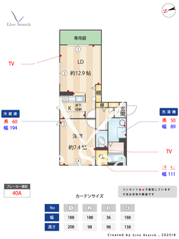 リヴァーバード 101 【兵庫県西新町駅】 の間取り図