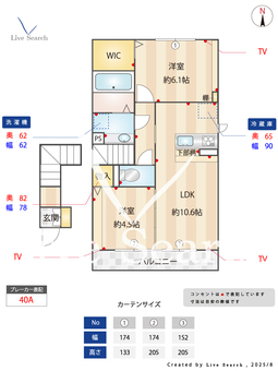 ココン　セレソⅡ 205 【東京都八王子駅】 の間取り図
