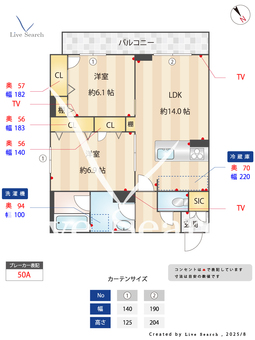 トラストメゾンしらぎく 303 【千葉県幕張】 の間取り図