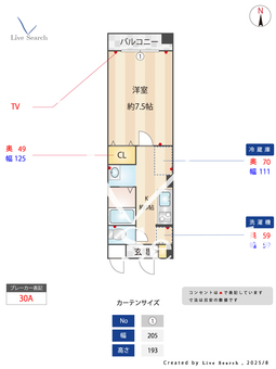 エルロード住吉7号館 111 【大阪府阪和線　杉本町駅】 の間取り図