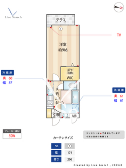 サンリリオ 103 【埼玉県越谷駅】 の間取り図