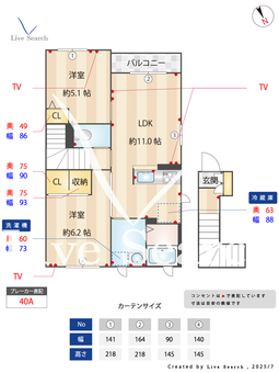 パームツリー 201 【茨城県荒川沖駅】 の間取り図