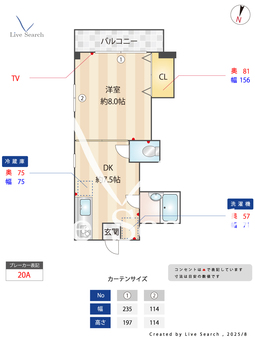第3アベニューハウス 201 【千歳烏山駅】 の間取り図