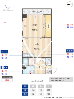 	アメニティ・ヒダ 202 【	谷町線「谷町九丁目」徒歩7分】 の間取り図