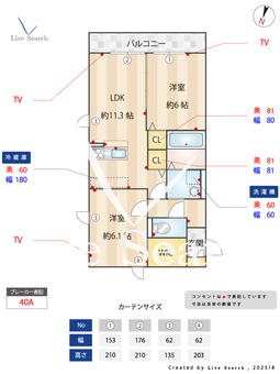 ボヌール四季I 301 【埼玉県埼玉新都市交通　今羽駅　徒歩9分】 の間取り図