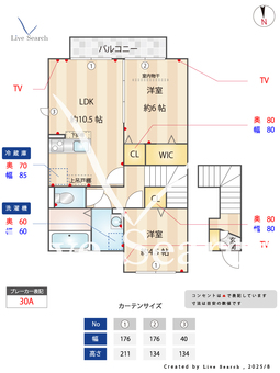 オーロジャルダン 201 【埼玉県谷塚駅】 の間取り図