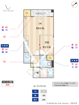 EPガーデン東船 403 【東船橋】 の間取り図