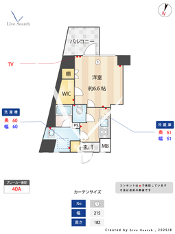 RELUXIA TERRACE横濱吉野町 407 【神奈川県吉野町駅】 の間取り図