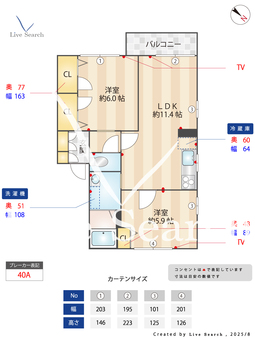 フォーレス沢野南 C207 【兵庫県西明石駅】 の間取り図