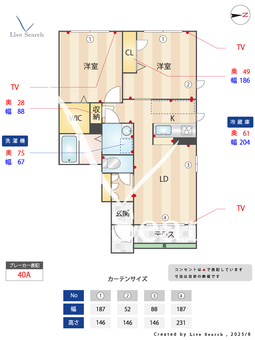 藤栄ハイツⅢ 108 【和歌山県岩出駅】 の間取り図