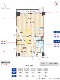 グランメゾン千種 902 【愛知県千種駅】 の間取り図