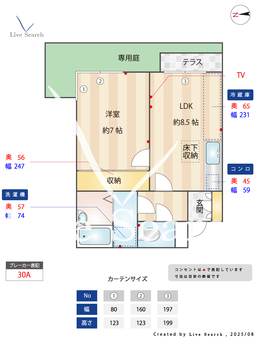 グリーンテラストドロキ 105 【東京都等々力駅】 の間取り図