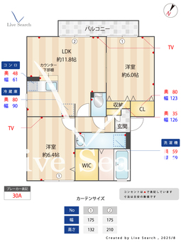 タウゼント 201 【埼玉県東所沢駅】 の間取り図