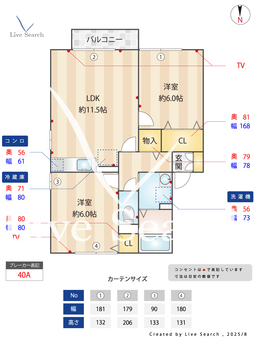 シャロームE 201 【埼玉県吉川】 の間取り図