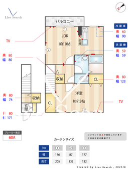 モンソレーユ E201 【埼玉県入間市駅】 の間取り図