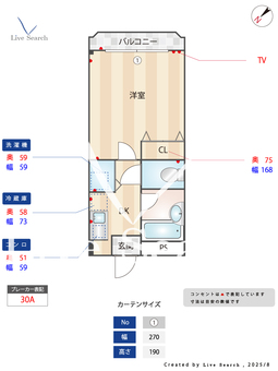 赤坂山愛マンションⅡ 402 【福岡県赤坂駅】 の間取り図