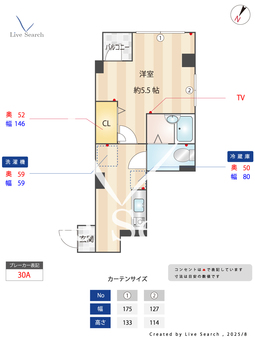 ZERO丸山 203 【東京都西新宿五丁目駅】 の間取り図