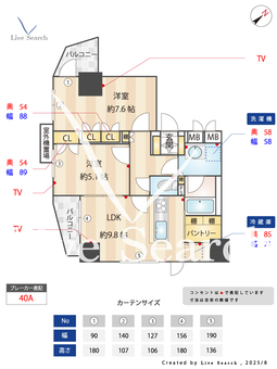 ヴェルディーク町田 1101 【町田駅　徒歩10分】 の間取り図