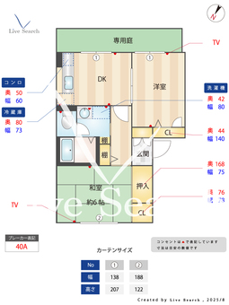 メゾン・ソレイユB棟 103 【熊本県松橋駅】 の間取り図