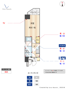 エルフォルテ品川サウスシティ 301 【東京都新馬場】 の間取り図