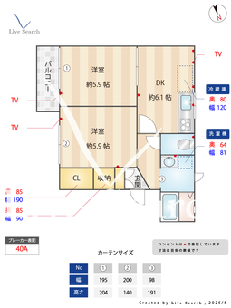 ドミール大森A・B・C C201 【兵庫県西宮北口】 の間取り図