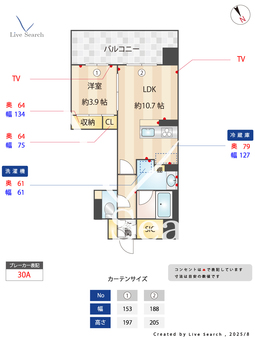 スイーツメゾンNAGOYA 403 【愛知県名古屋】 の間取り図