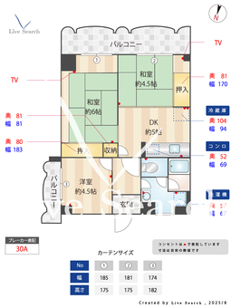 まいづる中央ビル 303 【福岡県赤坂駅】 の間取り図