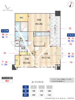 エンクレスト博多PREMIER 1006 【福岡県博多駅】 の間取り図