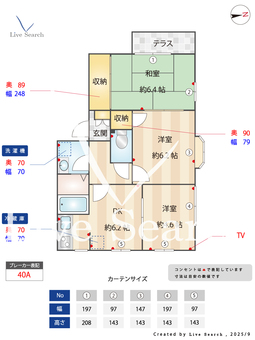 フレグランスメルヘン 101 【兵庫県田尾寺】 の間取り図